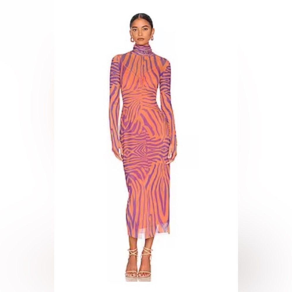 Orange Zebra Shailene Dress by Revolve - Size S